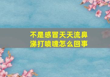 不是感冒天天流鼻涕打喷嚏怎么回事