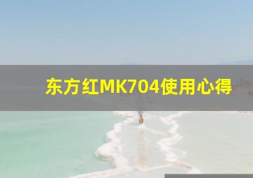 东方红MK704使用心得