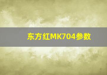 东方红MK704参数