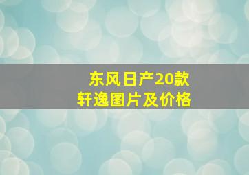 东风日产20款轩逸图片及价格