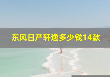 东风日产轩逸多少钱14款