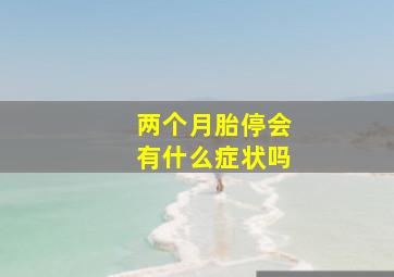 两个月胎停会有什么症状吗