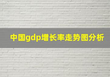 中国gdp增长率走势图分析