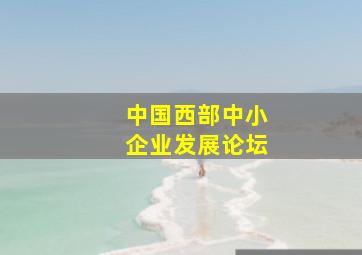 中国西部中小企业发展论坛