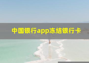 中国银行app冻结银行卡