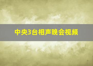 中央3台相声晚会视频