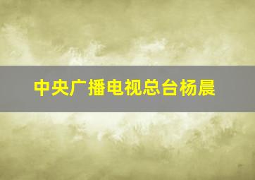 中央广播电视总台杨晨