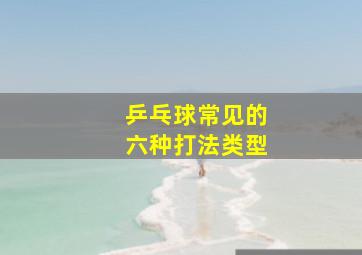 乒乓球常见的六种打法类型