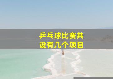 乒乓球比赛共设有几个项目