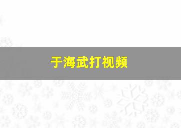 于海武打视频