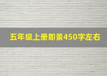 五年级上册即景450字左右