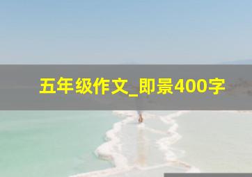 五年级作文_即景400字