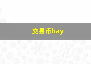 交易币hay