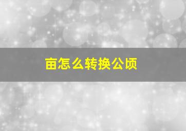 亩怎么转换公顷