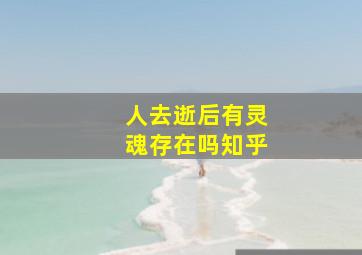 人去逝后有灵魂存在吗知乎