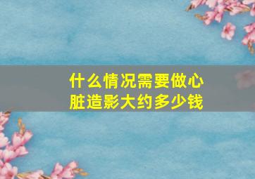 什么情况需要做心脏造影大约多少钱