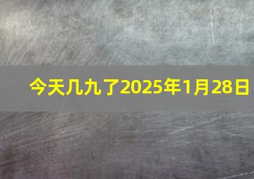 今天几九了2025年1月28日