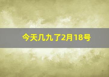 今天几九了2月18号