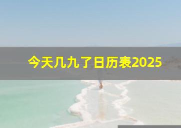 今天几九了日历表2025