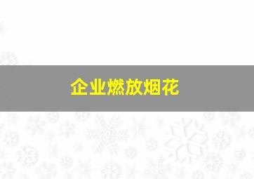 企业燃放烟花