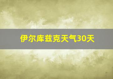 伊尔库兹克天气30天