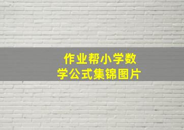 作业帮小学数学公式集锦图片