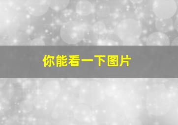 你能看一下图片