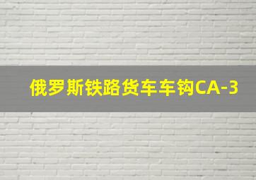 俄罗斯铁路货车车钩CA-3