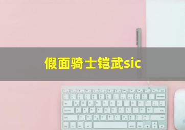 假面骑士铠武sic