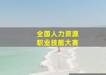 全国人力资源职业技能大赛