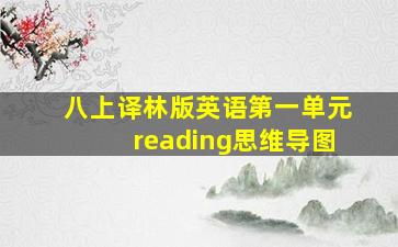 八上译林版英语第一单元reading思维导图