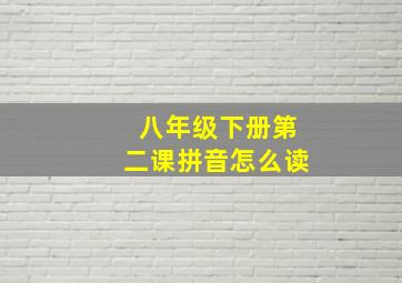 八年级下册第二课拼音怎么读