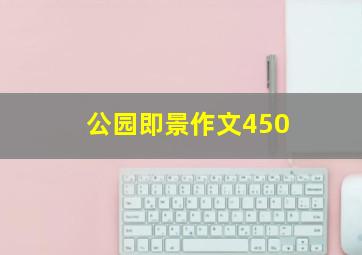 公园即景作文450