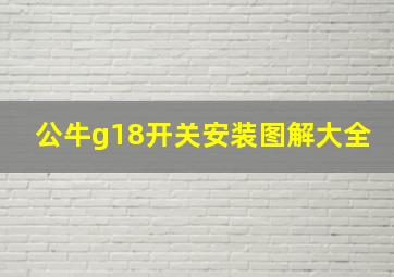 公牛g18开关安装图解大全