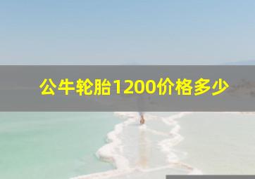 公牛轮胎1200价格多少