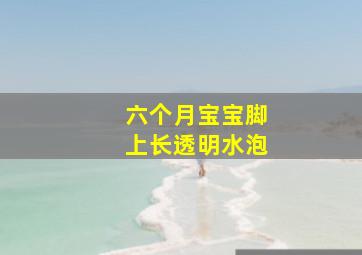 六个月宝宝脚上长透明水泡