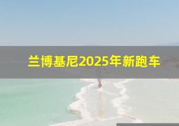 兰博基尼2025年新跑车