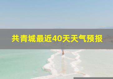 共青城最近40天天气预报