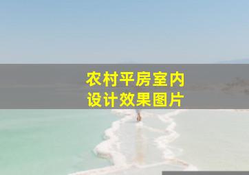 农村平房室内设计效果图片