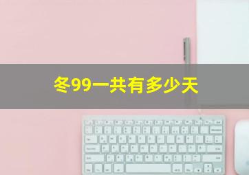 冬99一共有多少天