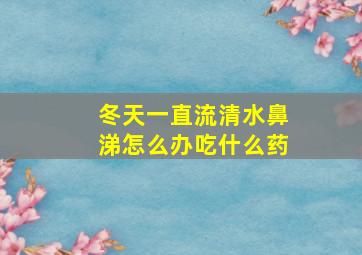 冬天一直流清水鼻涕怎么办吃什么药