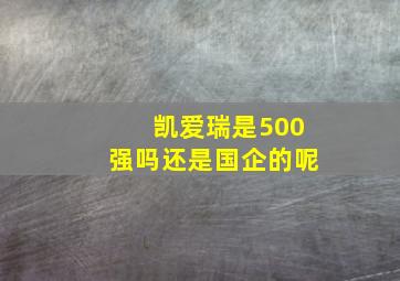 凯爱瑞是500强吗还是国企的呢