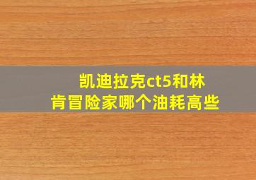 凯迪拉克ct5和林肯冒险家哪个油耗高些