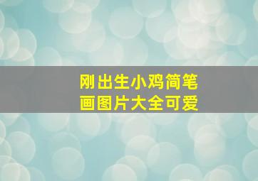 刚出生小鸡简笔画图片大全可爱