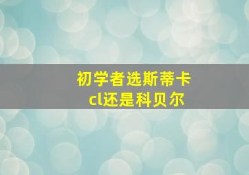 初学者选斯蒂卡cl还是科贝尔