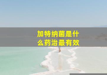 加特纳菌是什么药治最有效