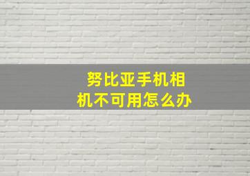 努比亚手机相机不可用怎么办