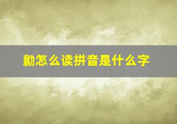 勷怎么读拼音是什么字