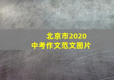 北京市2020中考作文范文图片