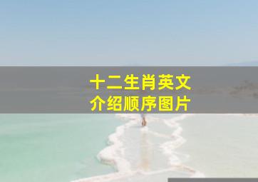 十二生肖英文介绍顺序图片